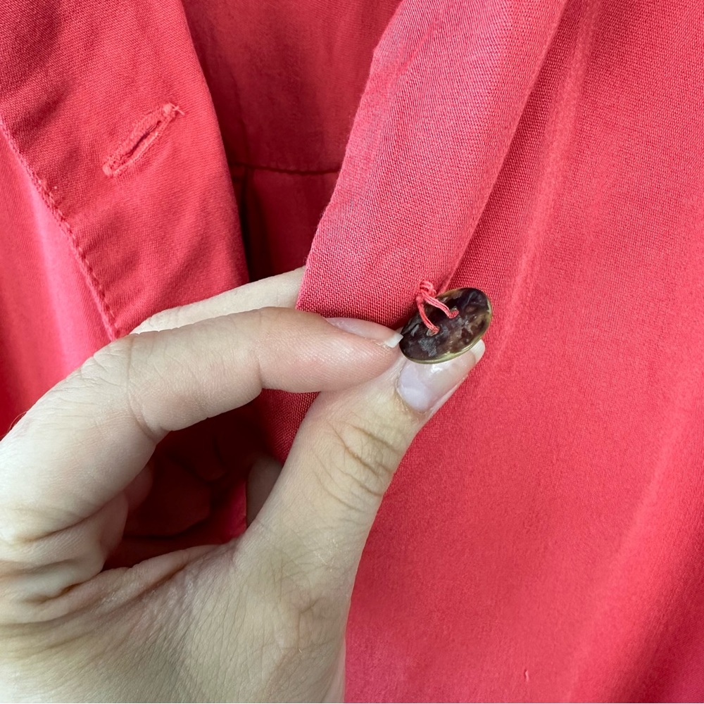 Sleeper Sizeless Viscose Front Tie Pajama Top - Picture 5 of 10